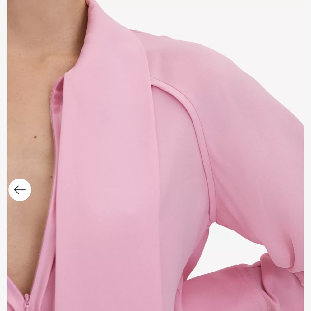 Reiss Pink Tie-Neck REISS
Ella tie-neck woven blouse size UK 12 = US 8 - Picture 5 of 5